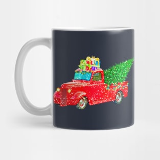 Truck With Christmas Tree Mug